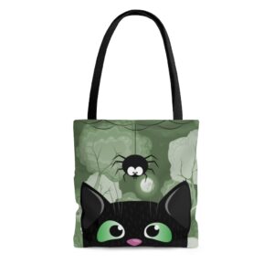 Spider and Cat Tote Bag