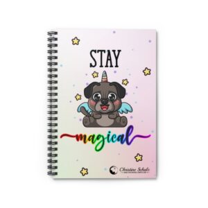 Stay Magical Pug Spiral Notebook