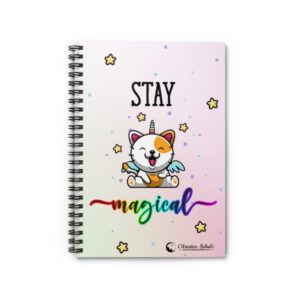 Stay Magical Cat Spiral Notebook