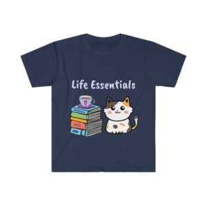 Coffee, Cats, and Books Unisex T-Shirt
