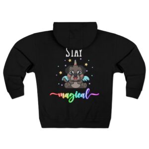 Stay Magical Pug Premium Full Zip Hoodie