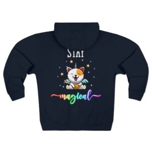 Stay Magical Cat Premium Full Zip Hoodie