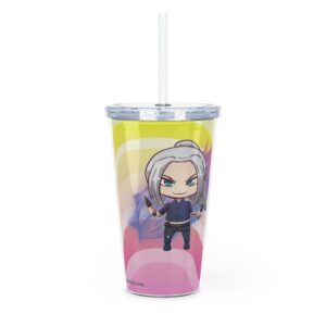 Lizzy Plastic Tumbler with Straw