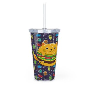 Zulli Hamburger Tumbler with Straw