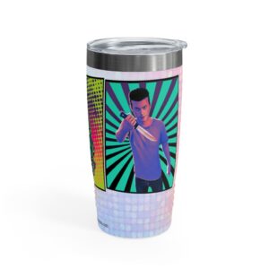 NightFly Series Pop Art Inspired Metal Tumbler, 20oz