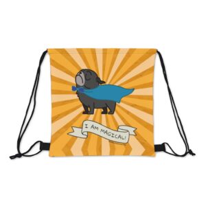 i am magical! Porky Drawstring Bag