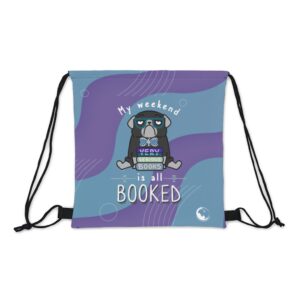 My Weekend is Booked Drawstring Bag